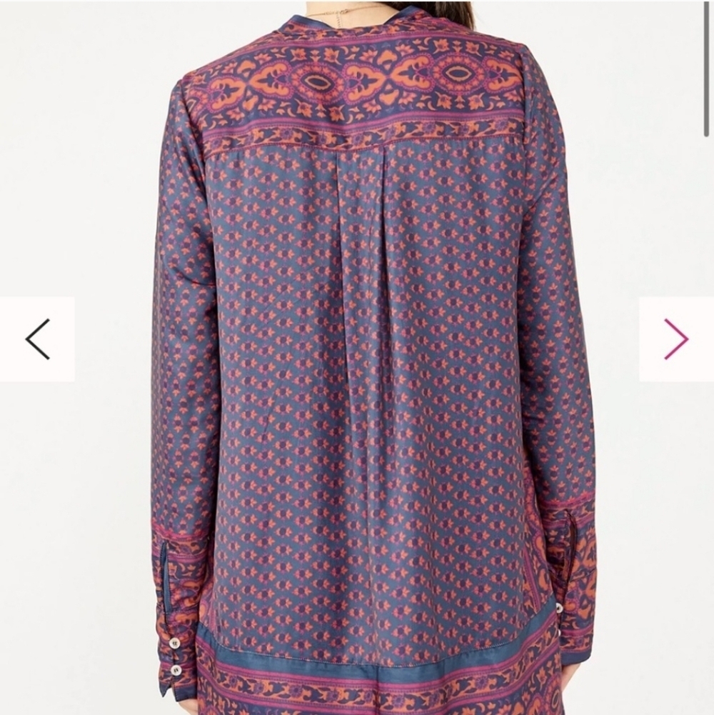 FREE PEOPLE Meadow Mod Mini Dress Moody Combo, Long Sleeve, Size L - Picture 5 of 15